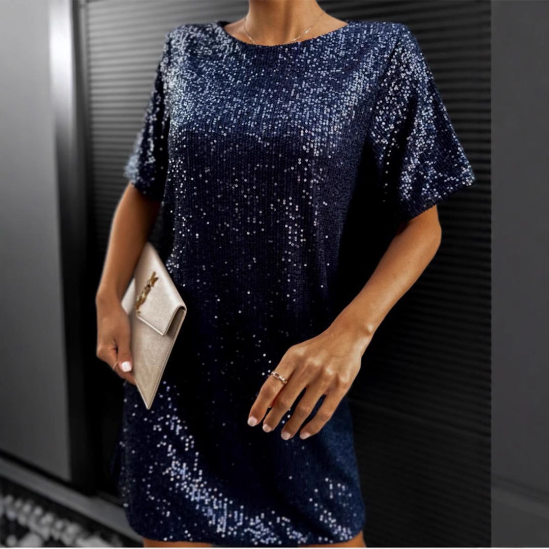 2026 primavera e l'estate nuovo commercio estero transfrontaliero abbigliamento femminile Amazon desiderio gonna media gonna obliqua abito con paillettes