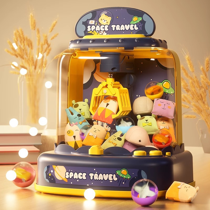 Girl's toy claw machine, 10-year-old intelligence stacking figure twisting machine, small household children, 6-7th birthday gift