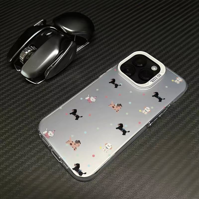 Nuevo cachorro de lunares para iPhone 16 funda para teléfono móvil Apple 15promax/14 personalidad 13pro12 Japón y Corea