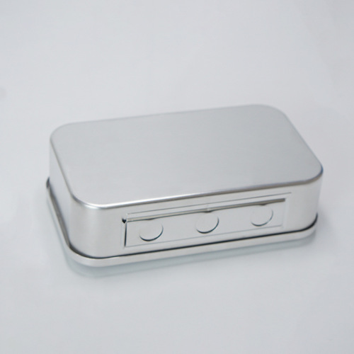 Aluminum sterilization box, medical sterilization box with lid, perforated and non-porous sterilization box, laboratory sterilization box, surgical instrument box