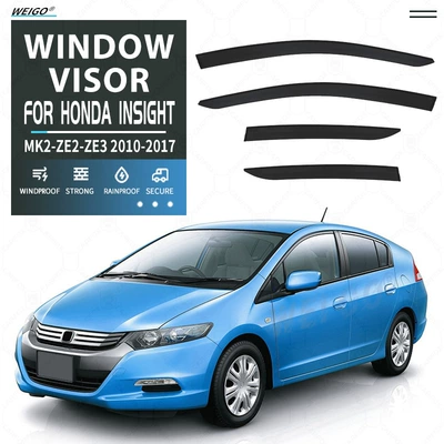 Suitable for Honda Insight Window Visor, Car Window Rain Shield, Rain Deflector, Rain Eyebrow (Rain shield) - cross-border-excellence-without-logo-honda-insightinsight-mk2-ze2-ze3-2010-2017-no-bright-strips-rain-shield-corner-protector-packaging