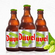 督威三花三料啤酒比利时进口克什米啤酒 24支整箱330ml瓶装