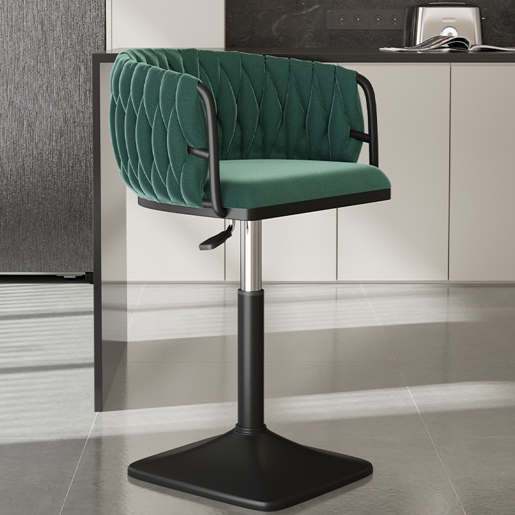 Silla de bar giratoria alta, silla de bar con envío gratuito, silla de bar de alta gama, delante, silla alta de moda, taburete de bar image 36