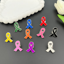 合金滴油爱心红丝带标识胸针艾滋徽章HIV国际符号公益活动宣传标