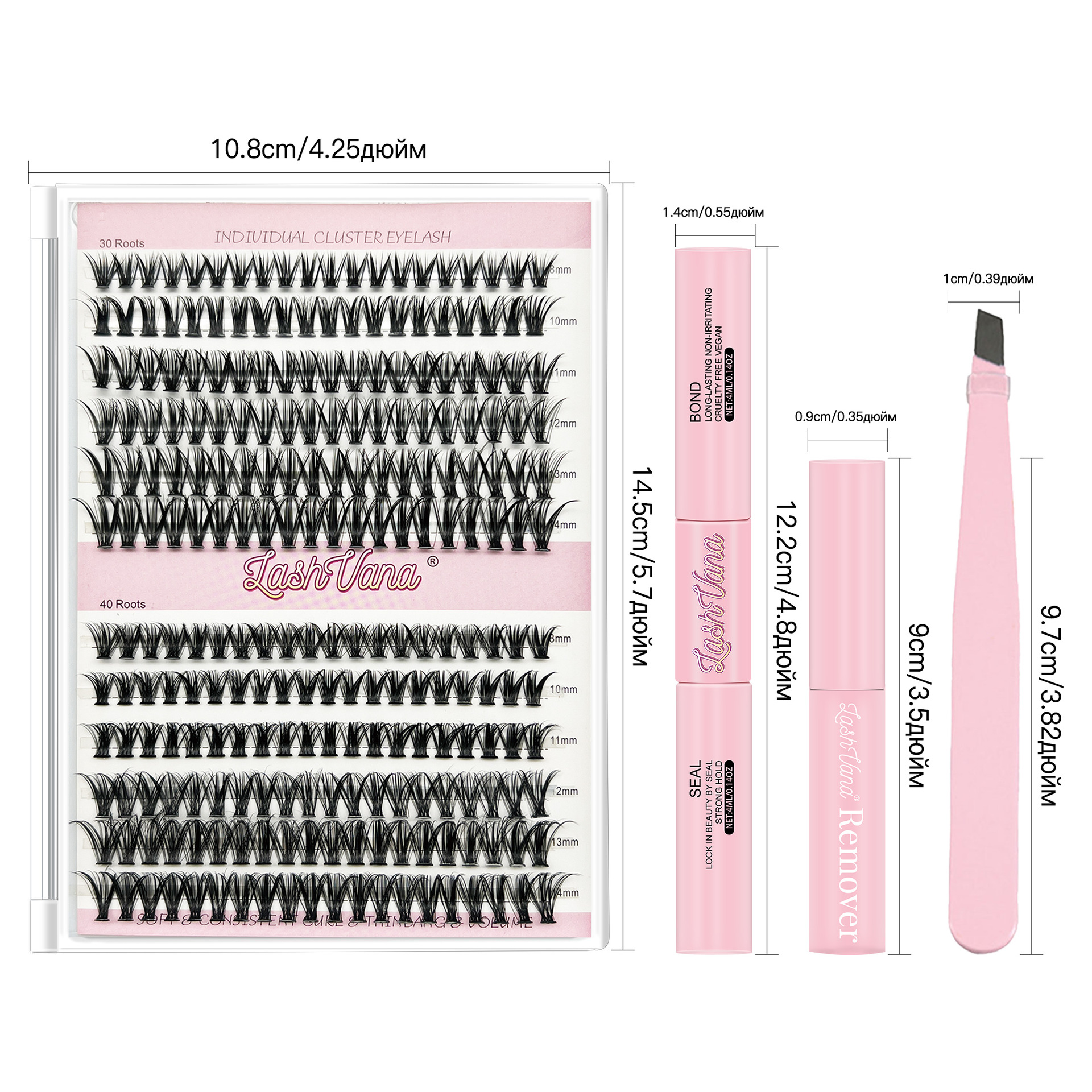 Накладные ресниц30D40D libro de pestañas rizado de gran capacidad al por mayor