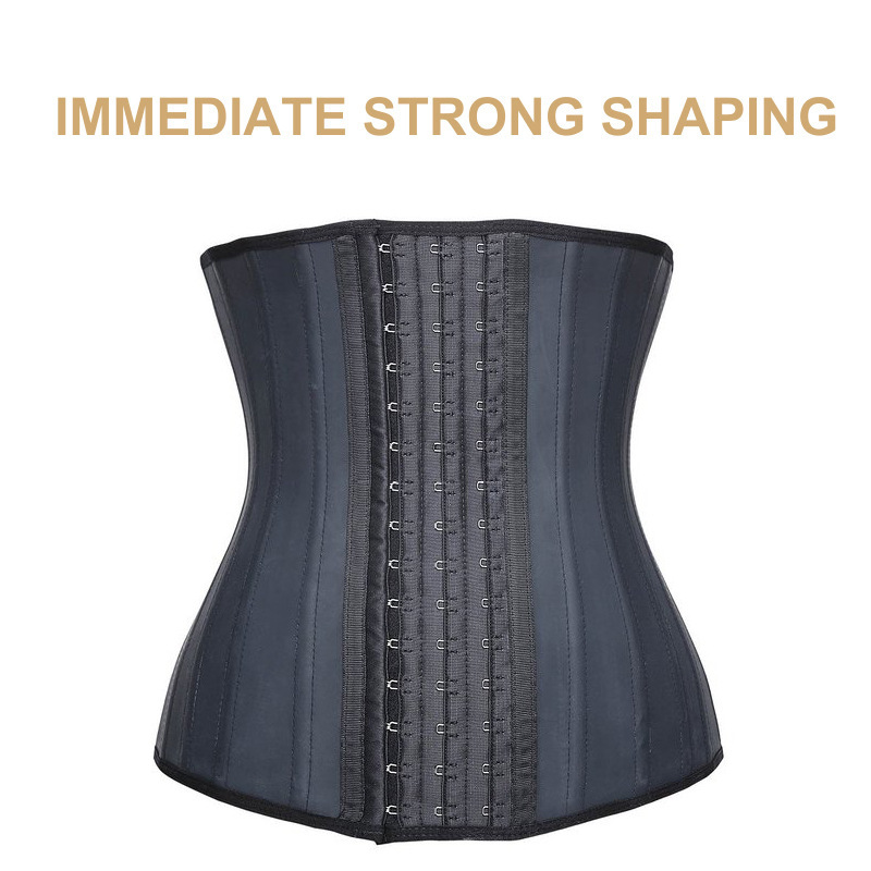 waist trainer Body Shaper Belly Belt Latex Sweat Strap 25 Steel Bone Rubber Body Shaper