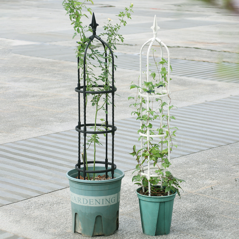 Small package spliced ​​climbing pergola home gardening European flower pillar outdoor flower stand plant climbing support frame