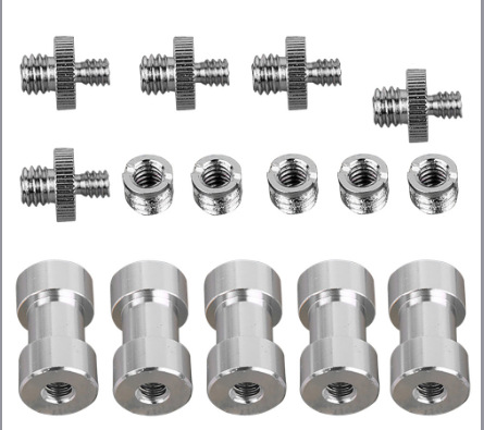 Accesorios de fotografía Juego de tornillos Tornillos de fotografía Juego de doble cabeza Juego de tornillos de conversión Tornillos de conversión de cámara