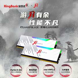 金百达刃系列RGB灯条DDR5台式电脑内存条游戏电竞超频白刃d5内存