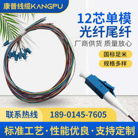 电信级SCLC束状尾纤12芯单模单芯尾纤跳线SC方头光纤尾纤1.5米