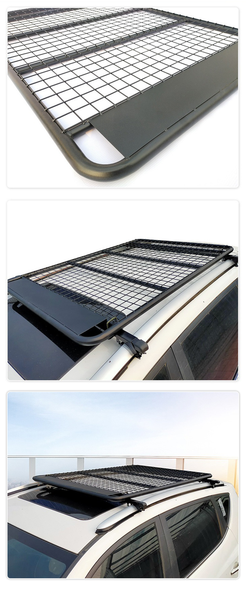 Car Luggage Rack, Universal Roof Rack, Car Modification Accessories, Suv Off-Road Flat Roof Rack, Thickened Luggage Frame