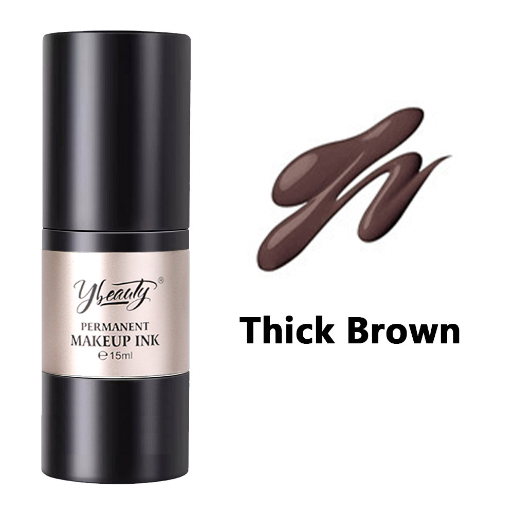 Ybeauty material de color de tatuaje 15ML planta fácil de colorear tatuaje de cejas niebla de cejas blanqueamiento de labios lentillas cosméticas línea de leche de color profesional