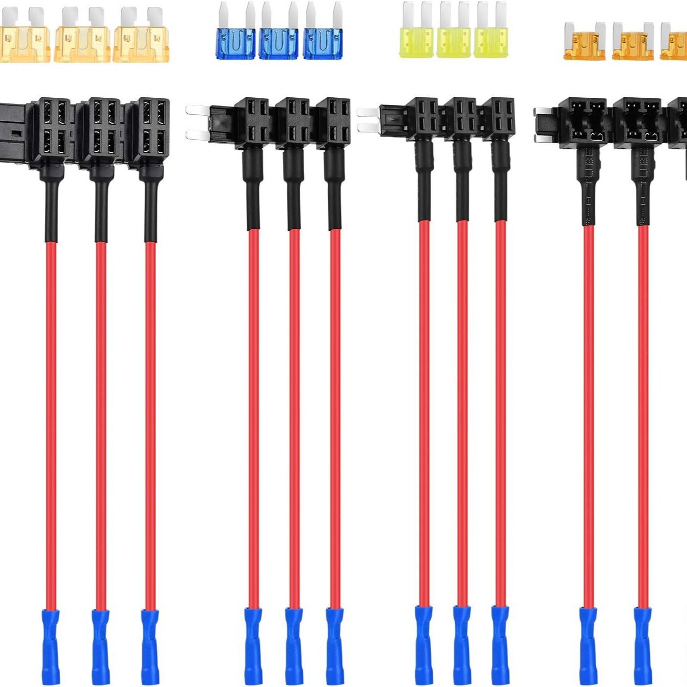 4型12V附加电路适配器和保险丝套件 12个装