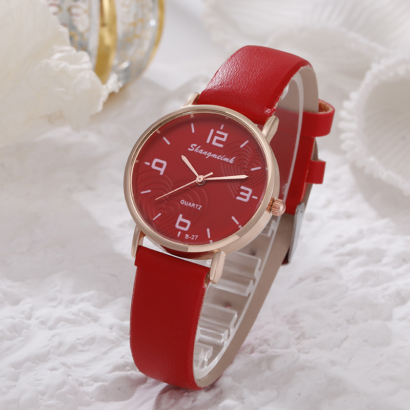 Stile di vita impermeabile nuove donne semplice orologio digitale alla moda Love Belt_voghion.com