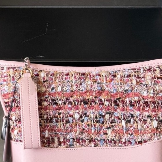 European and American Retro Tweed Woolen Hand-Held Armpit Quilted Chain Hobo Bag Small Fragrant Style Single Shoulder Crossbody Bucket Bag