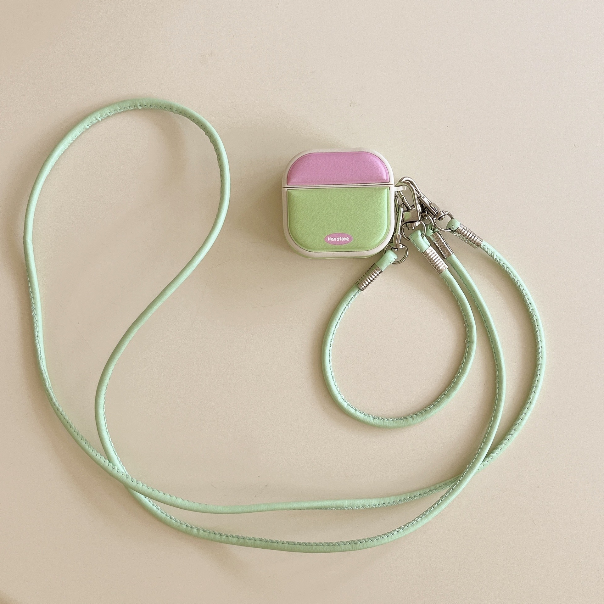 Estuche de tambor magnético de color de contraste simple Estuche protector AirPods pro para auriculares inalámbricos Bluetooth de tercera generación de Apple