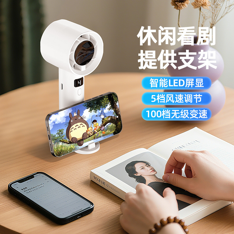 2025新款跨境高速涡轮小风炮强力劲风手持风扇无叶涡轮迷你小风扇|undefined