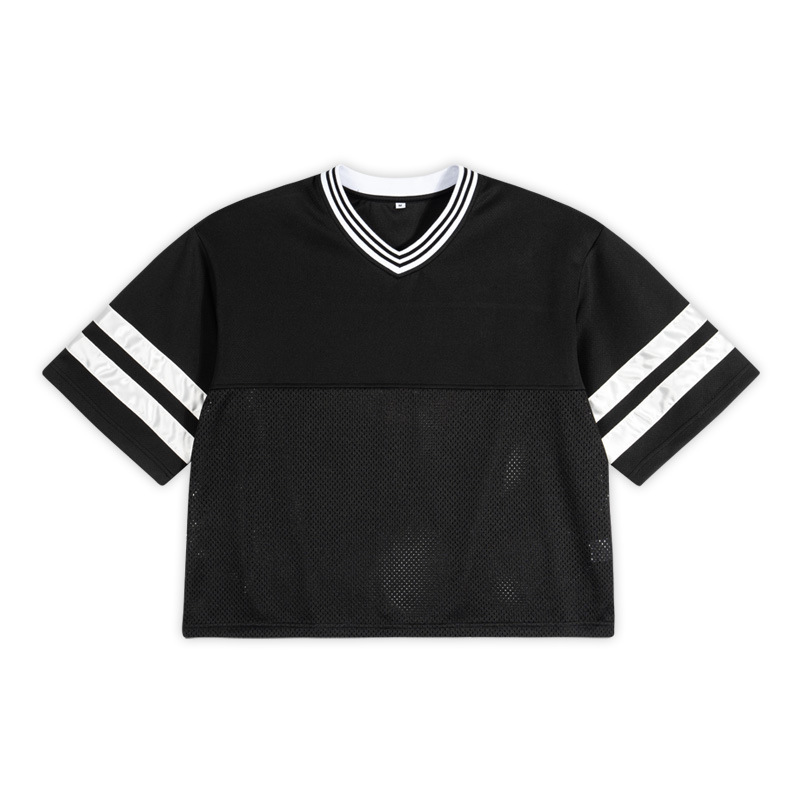 ETAI Hombre| Verano corto suelto retro americano camiseta de malla camiseta de moda hombre calle manga corta