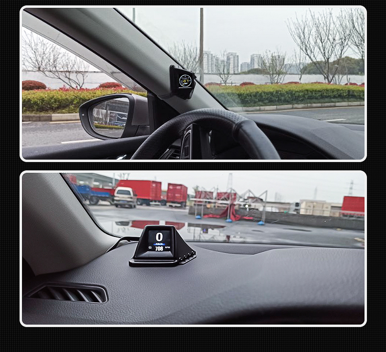 hud HeAd-up DisplAy CAr Multi-function obd High-definition Lcd Instrument Turbine Meter gps AutomAtic StArt And Stop A401