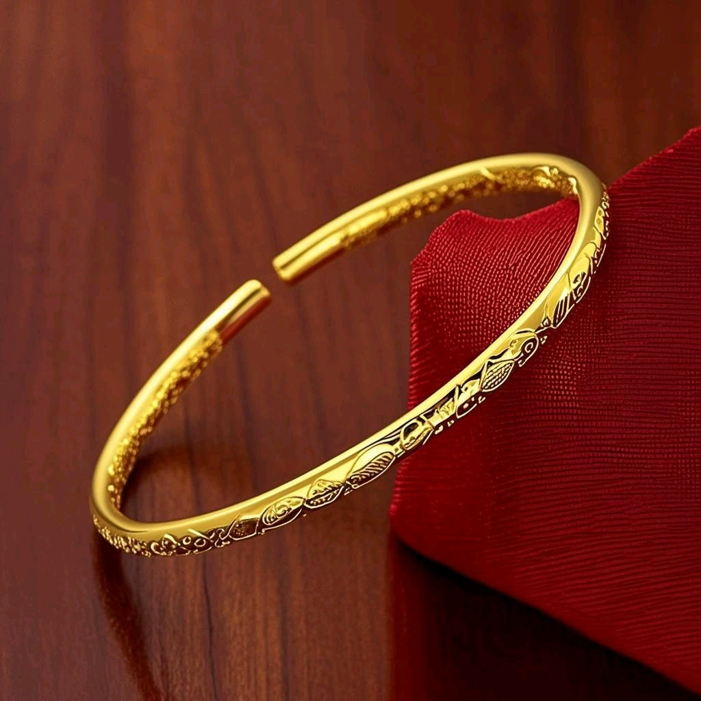 Bracelet, silver-tone boho bracelet with copper and sand-plated gold options, simple elegant design