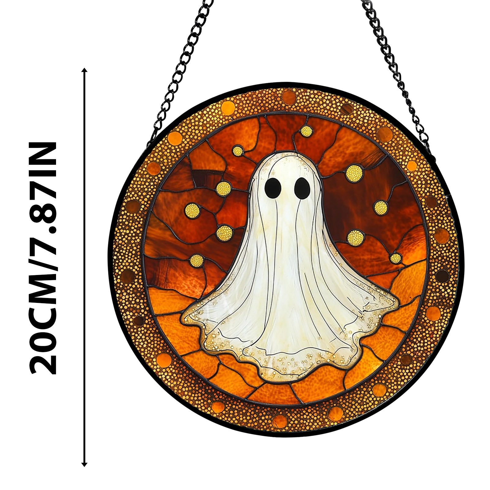 1 pieza Ghost Dreamcatcher Red Acrylic Logo - Red