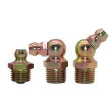 生产厂家直销铁镀彩锌1/8-27直型45度90度黄油枪配件黄油嘴油杯