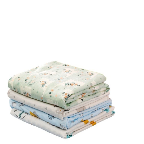 Yinxiuli double-layer cotton gauze children's comfort bean blanket baby blanket baby stroller blanket nap air-conditioned blanket