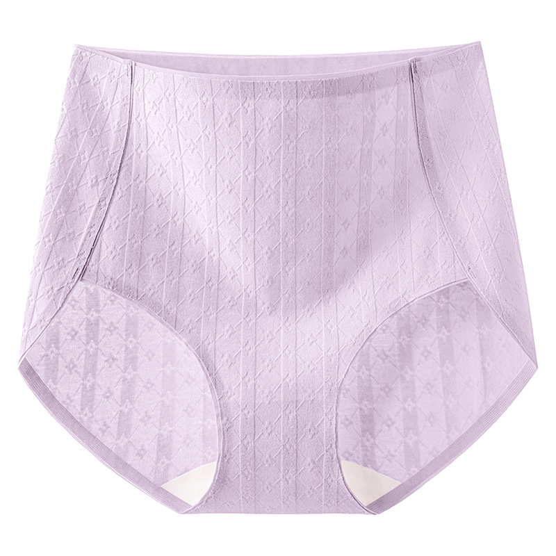 Sin costuras entrepierna antibacteriana de algodón puro 2024 nuevo otoño e invierno de gran tamaño cintura alta abdomen agradable para la piel transpirable ropa interior de cintura alta para niñas