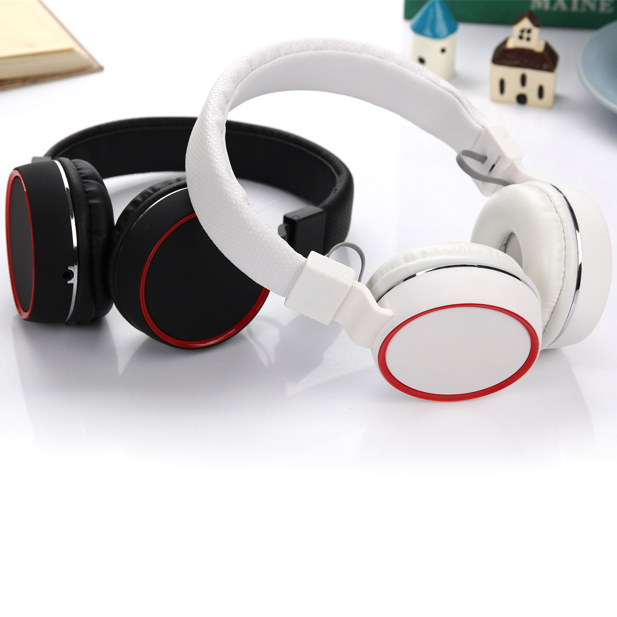 Venta directa de fábrica de auriculares, cable de color caramelo, auriculares plegables con marca, exclusivo transfronterizo
