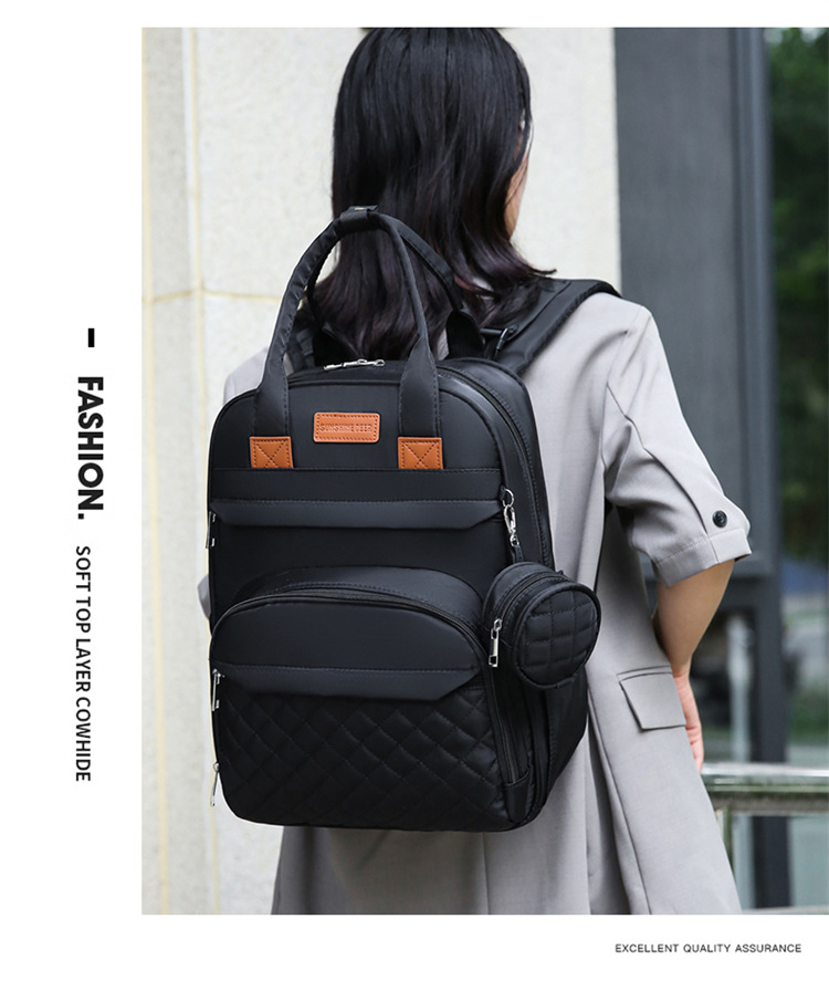 Cross-border exclusive for mother and baby bags, 2025 new large-capacity portable travel diaper bag for both shoulders, printable Mommy bag undefined
