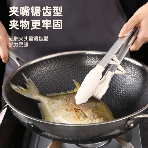 Anti-scald barbecue clip buffet clip with bracket food clip silicone food clip outdoor barbecue clip steak clip