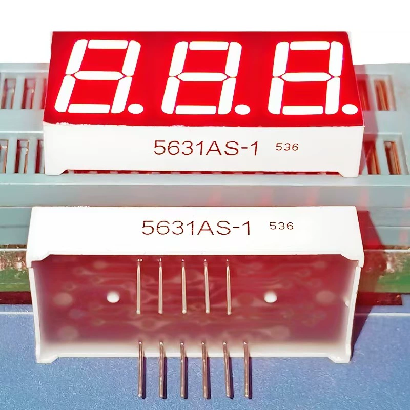 Прямая поставка с завода 0,56 дюйма 3-значная цифровая трубка 5361BS co-Yang 5631AS co-Yin ярко-красный