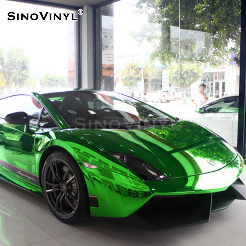Coche espejo no estirable cambio de color película Revestimiento brillante cuerpo decoración pegatina vehículo modificación película