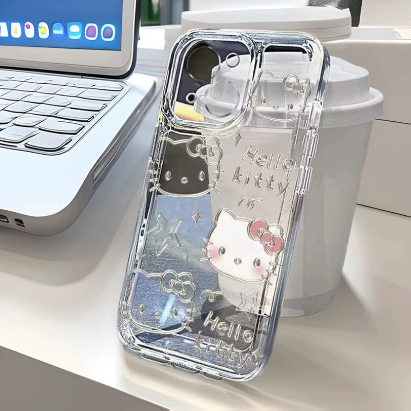Привет Китти, яблоко, совместимый чехол для телефона, мультяшный iPhone 16, 16 Pro Max, iPhone, для любимого