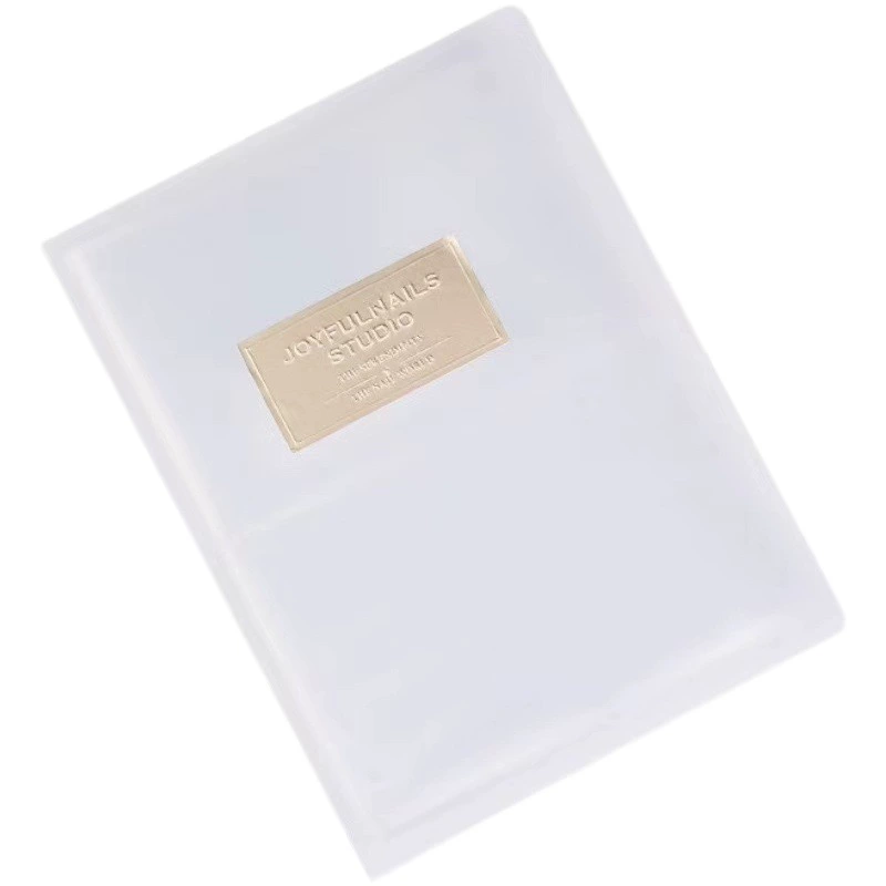 Книга для хранения наклеек для ногтей наклейки Альбом для хранения Прозрачная Матовая японская простая мини-книга для ногтей