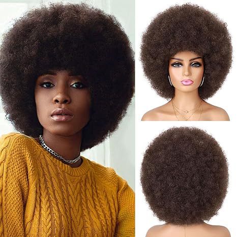 35 colors spot second hair African ladies Wig headgear fluffy small roll explosive head Afro Wig