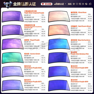 Rose Blue Enchantress Purple Light: Automotive Film