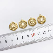 14K����ɫ��߅��26����ĸ���ĵ���diy����朶��h�Ʒ�������