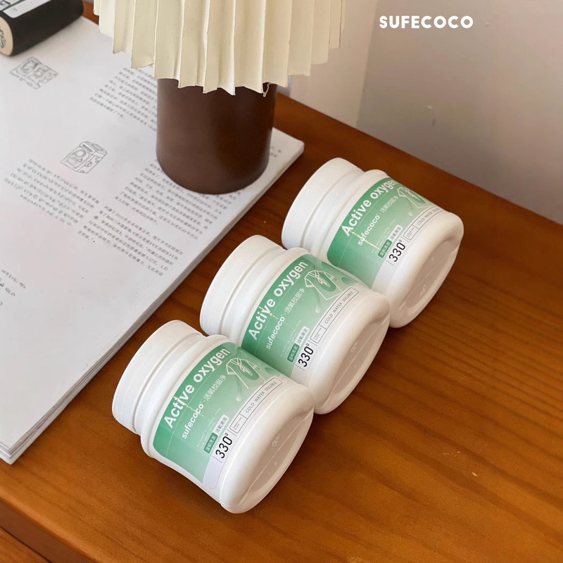 sufecoco 活性酸素学生服ネット家庭用ディープクレンジングカラー漂白バブル洗浄パウダーで黄ばみや汚れを除去爆発性塩ワンバブルネット|undefined