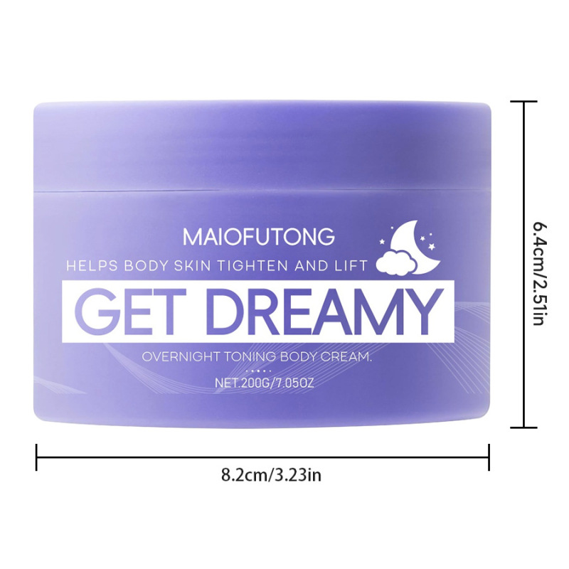 亚马逊TK款跨境GET DREAMY夜间睡眠紧致霜保湿提拉改善细纹身体乳|undefined