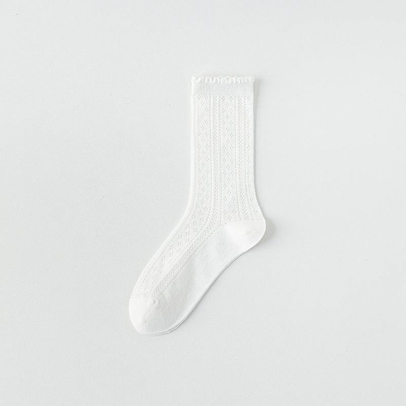 Calcetines de Tubo Medio de Malla para Mujer de Algodón, Transpirable para Verano image 7