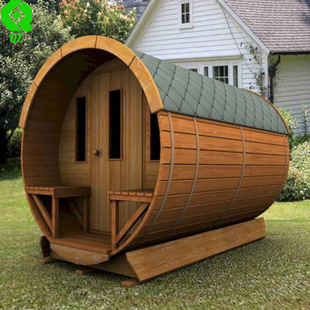 China Factory Directly Supply 4- 6 Person Outdoor Traditional Sauna Room Dry Steam Sauna Room Outdoor Garden Sauna