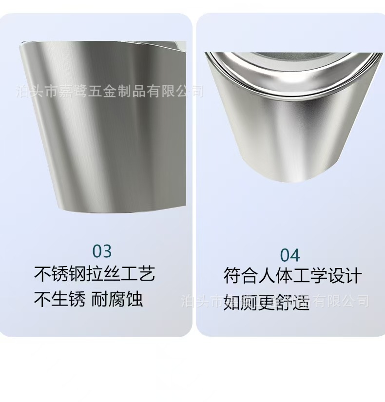 Cross-border 304 stainless steel toilet, stainless steel prison toilet, siphonic flush stainless steel toilet undefined