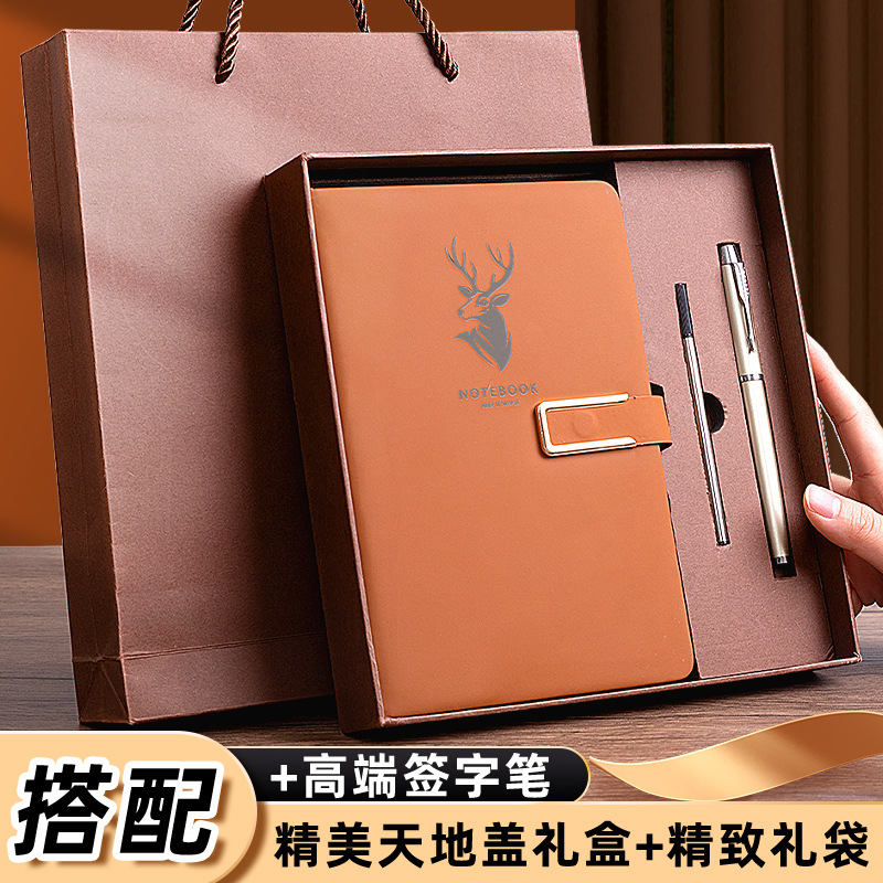 A5 cuaderno oficina de negocios trabajo reunión Libro de grabación hebilla simple Bloc de notas engrosada logotipo imprimible