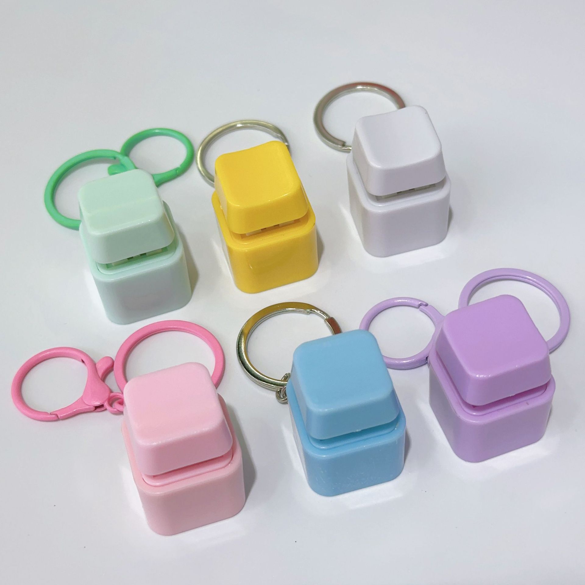 Keychain, toy, anti-stress, six colors