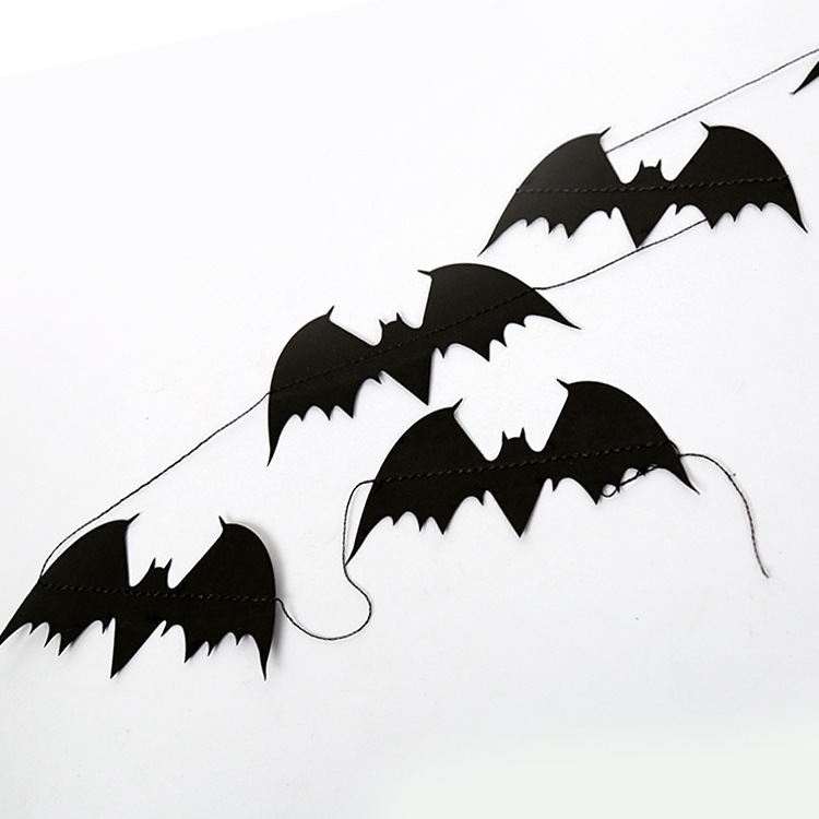 4 meters long black bat lathes flower Halloween decorative ghost…