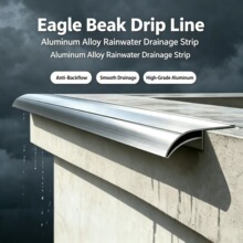 佛山铝合金鹰嘴滴水线外墙防水引水条海外Eagle Beak Drip Line