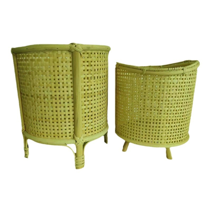Soporte para Maceta de Ratán Hecho a Mano para Plantas de Interior