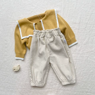 儿童裤子秋冬款休闲裤韩版高档棉男女童秋装宝宝长款裤子小童裤