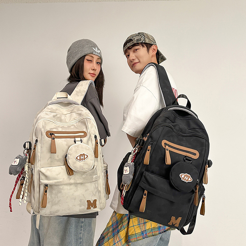 New Burden-Reducing Student Schoolbags, Junior and High School Students' Large-Capacity Backpacks, Male College Students' Computer Bags, Sports Backpacks